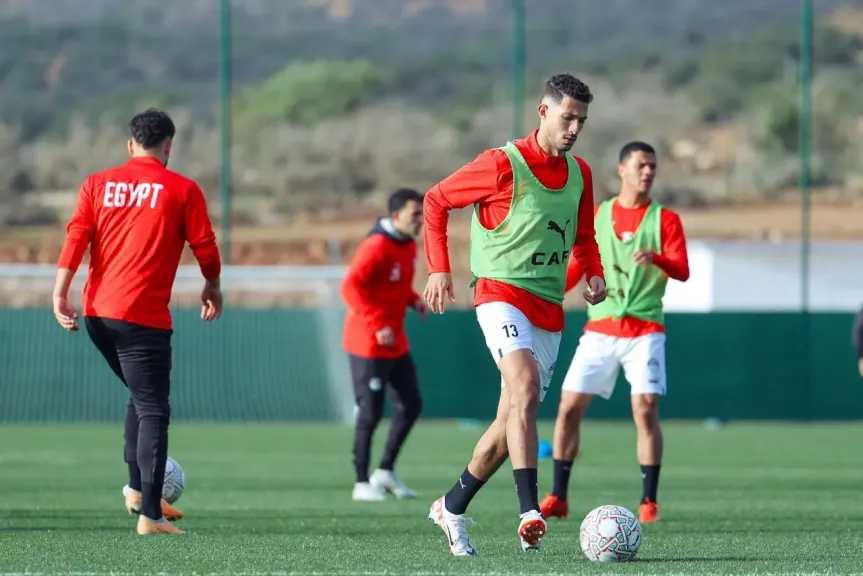 منتخب مصر يختتم تدريباته استعدادًا لمواجهة بنين.. وتأهيل مهند لاشين وأسامة فيصل