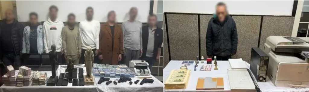 سقوط عصابة الشيخ زايد للنصب على راغبي شراء القطع الأثرية