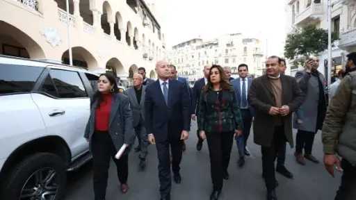 وزيرة التنمية المحلية ومحافظ القاهرة يتفقدان مشروع تطوير... وزيرة التنمية المحلية ومحافظ القاهرة يتفقدان مشروع تطوير منطقة الكوربة