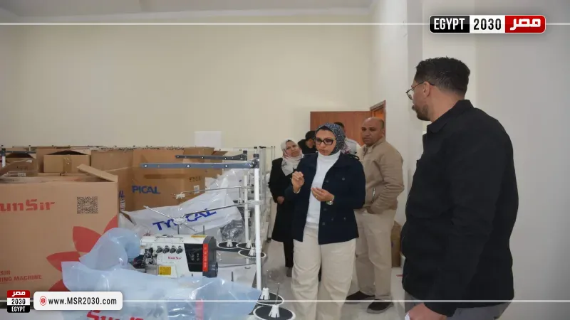 نائب محافظ الوادي الجديد تتفقد المجمع الحرفي بمدينة الخارجة 