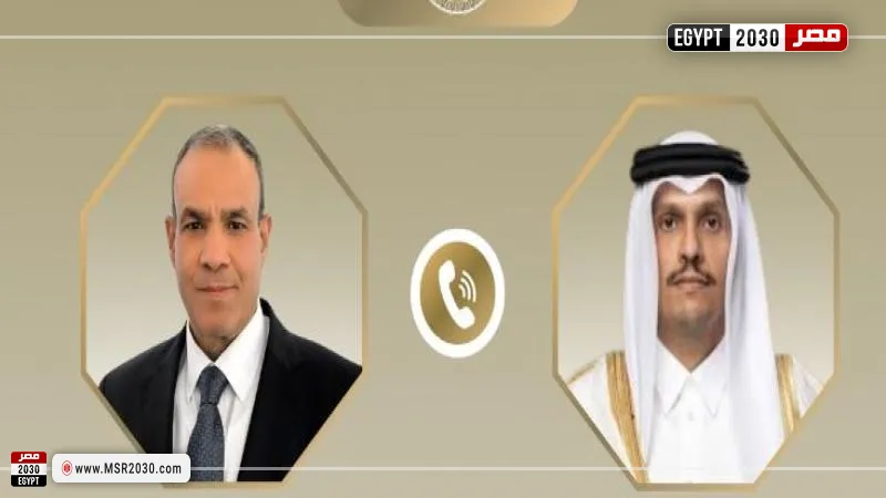 وزير الخارجية ونظيره القطري