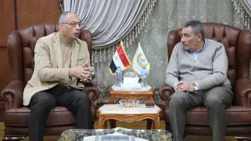 رئيس هيئة ميناء دمياط يستقبل رئيس الهيئة العامة... رئيس هيئة ميناء دمياط يستقبل رئيس الهيئة العامة للرقابة على الصادرات والواردات