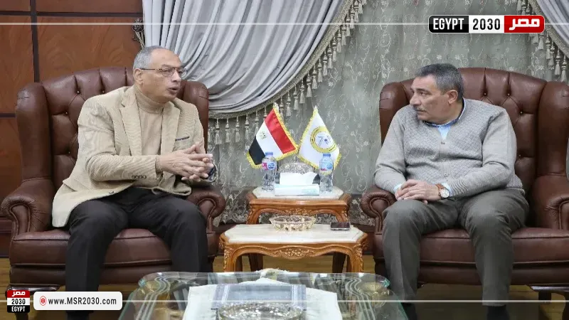 رئيس هيئة ميناء دمياط يستقبل رئيس الهيئة العامة للرقابة على الصادرات والواردات