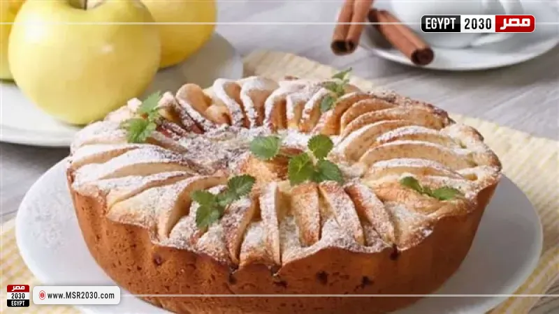 كيك التفاح والقرفة