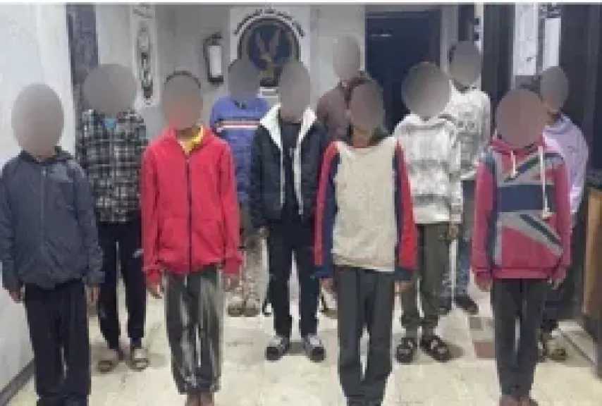 ضبط 12 شخصًا لاستغلال الأطفال في التسول بالجيزة