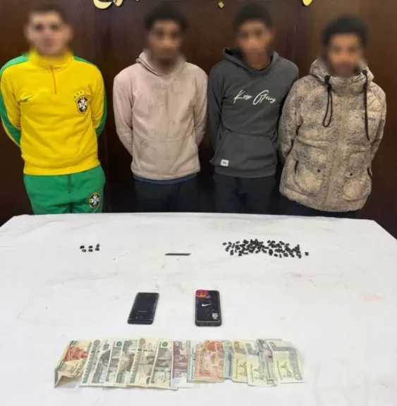الأمن يضبط 4 أشخاص لترويجهم المخدرات بالمرج القاهرة