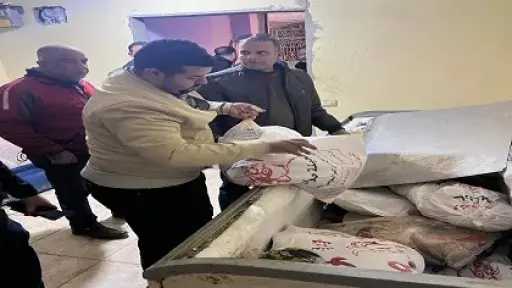 محافظة الجيزة تضبط 75 طن مصنعات لحوم ودواجن فاسدة خلال شهر