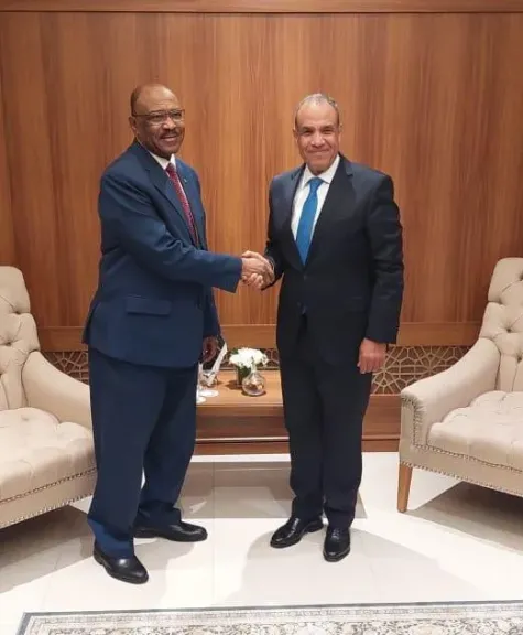 وزير الخارجية ونظيره السوداني