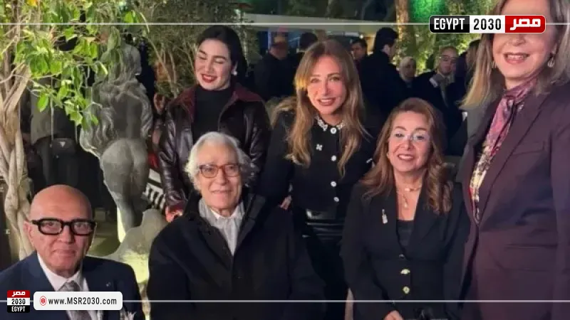 ليلى علوي وفاروق حسني 