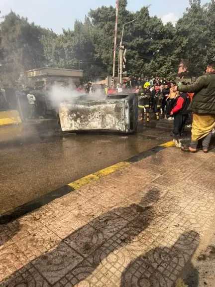 السيطرة على حريق سيارة بقليوب دون خسائر بشرية