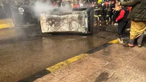 السيطرة على حريق سيارة بقليوب دون خسائر بشرية