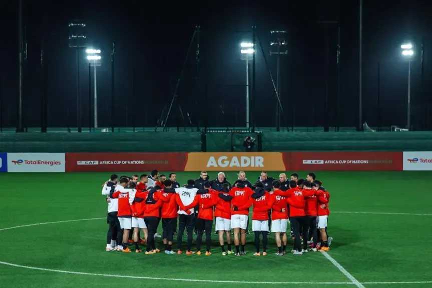 منتخب مصر يختتم تدريباته بطنجة استعداداً لمواجهة السنغال غداً