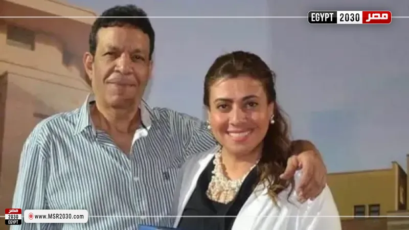 نشوى مصطفى وزوجها الراحل