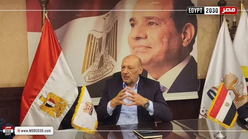 المستشار حسين أبو العطا، عضو مجلس الشيوخ ورئيس حزب المصريين