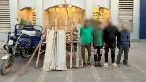 ضبط 3 لصوص لسرقة أسياخ الكباري في مدينة نصر ثان