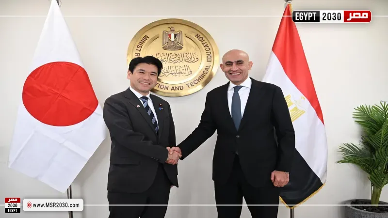 وزير التربية والتعليم والتعليم الفني يستقبل وزير التعليم والثقافة والرياضة والعلوم والتكنولوجيا الي