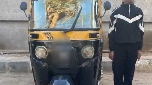 القبض على سائق توك توك تحرش بفتاتين وصدمهما بالحوامدية