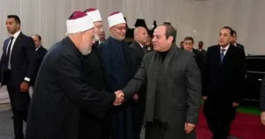 الرئيس السيسى يفتتح مسجد العزيز الحكيم بالمقطم