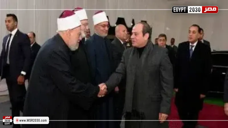 الرئيس السيسى يفتتح مسجد العزيز الحكيم بالمقطم
