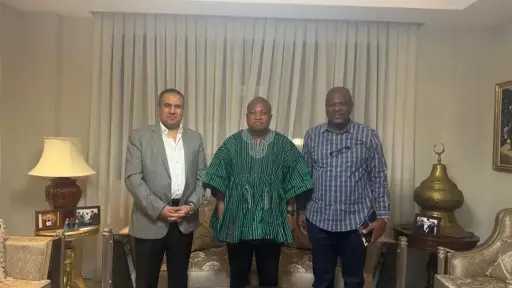 سفير مصر لدى غانا يستضيف وزير الخارجية الغانى وأبرز رجال الأعمال الغانيين