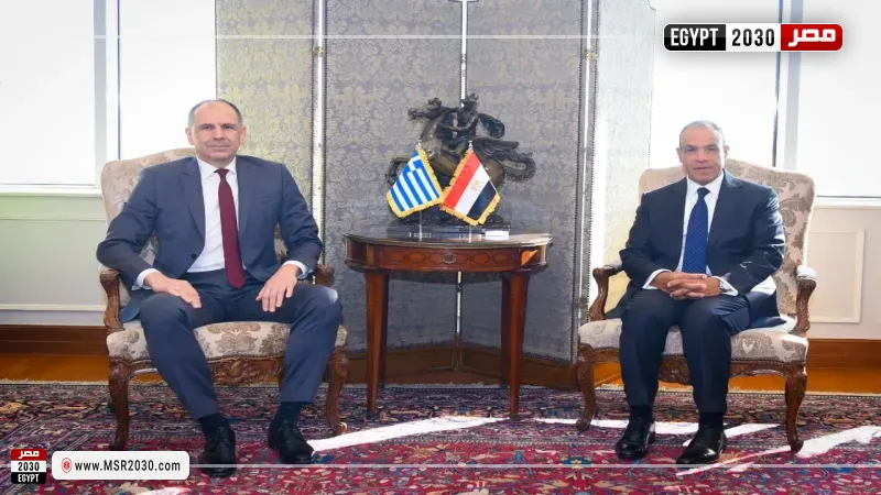 وزير الخارجية ونظيره اليوناني