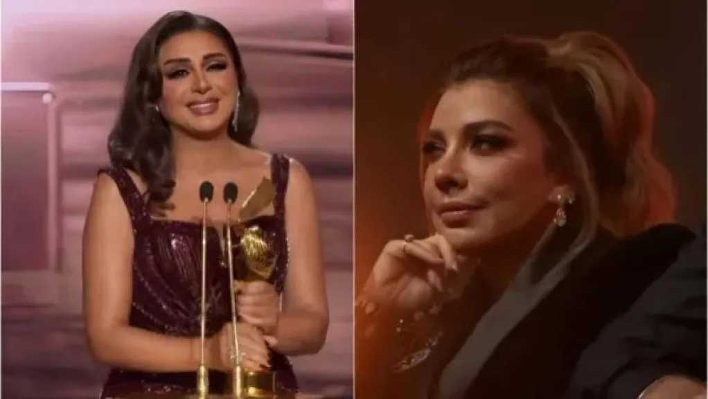 أول تعليق من أصالة بعد صورتها المتداولة لحظة تكريم أنغام فى joy awards