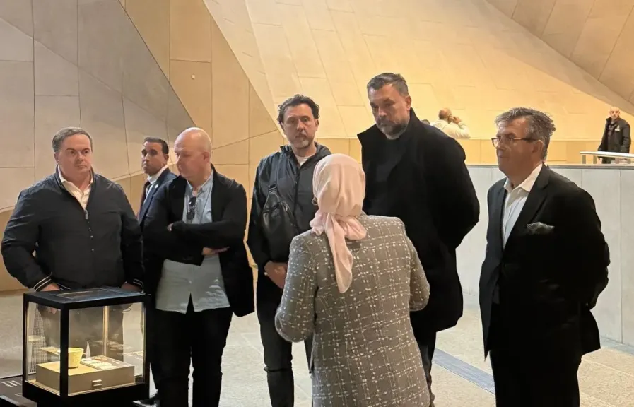 وزير خارجية البوسنة والهرسك خلال الزيارة