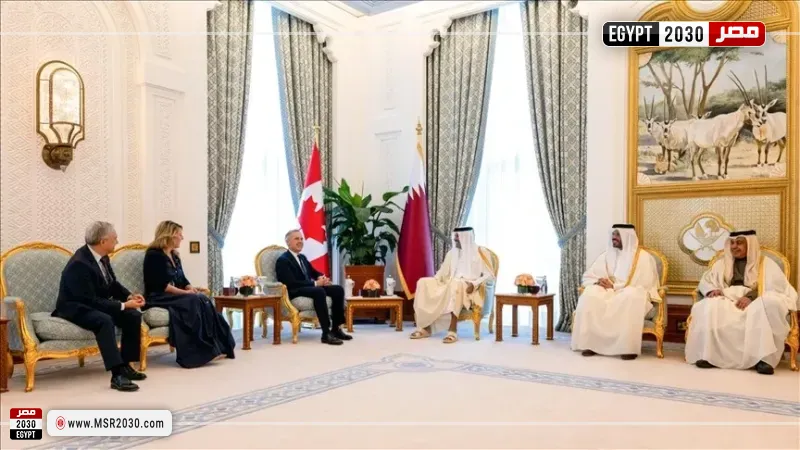 أمير قطر ورئيس وزراء كندا يبحثان بالدوحة تطوير التعاون الاقتصادي