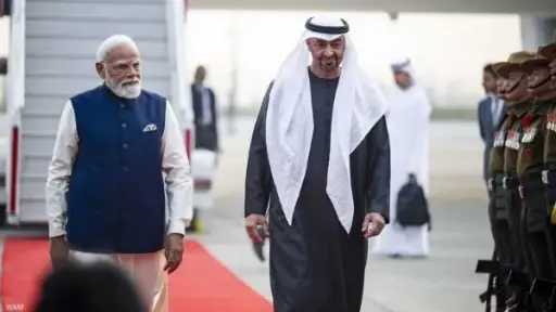 محمد بن زايد يصل نيودلهي في زيارة عمل إلى الهند