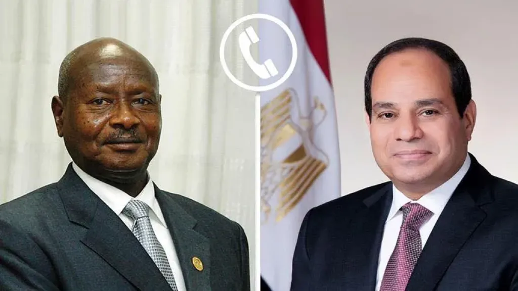  الرئيس عبد الفتاح السيسي والرئيس يويري موسيفيني، رئيس جمهورية أوغندا