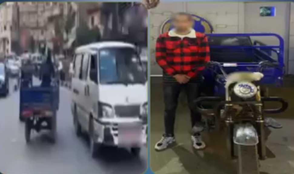 كشف ملابسات فيديو تروسيكل يسير عكس الاتجاه ويتسبب في إصابة مواطن بالإسكندرية