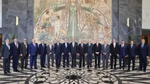 رئيس محكمة النقض ورئيس مجلس القضاء الأعلى في زيارة رسمية لرئيس مجلس النواب