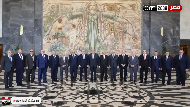 رئيس محكمة النقض ورئيس مجلس القضاء الأعلى في زيارة رسمية لرئيس مجلس النواب