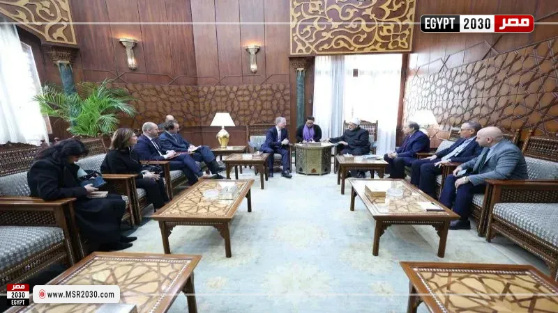 شيخ الأزهر يستقبل مفوض الحكومة الاتحادية الألمانية لحرية الأديان