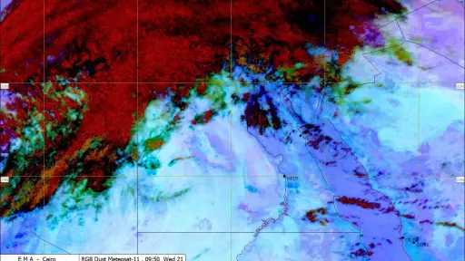 الأرصاد تحذر: رياح محملة بالأتربة قادمة باتجاه القاهرة الكبرى والسواحل