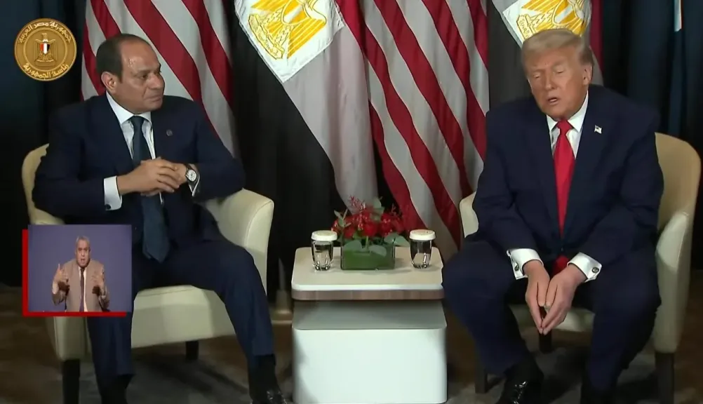 الرئيس عبد الفتاح السيسي والرئيس الأمريكى دونالد ترامب