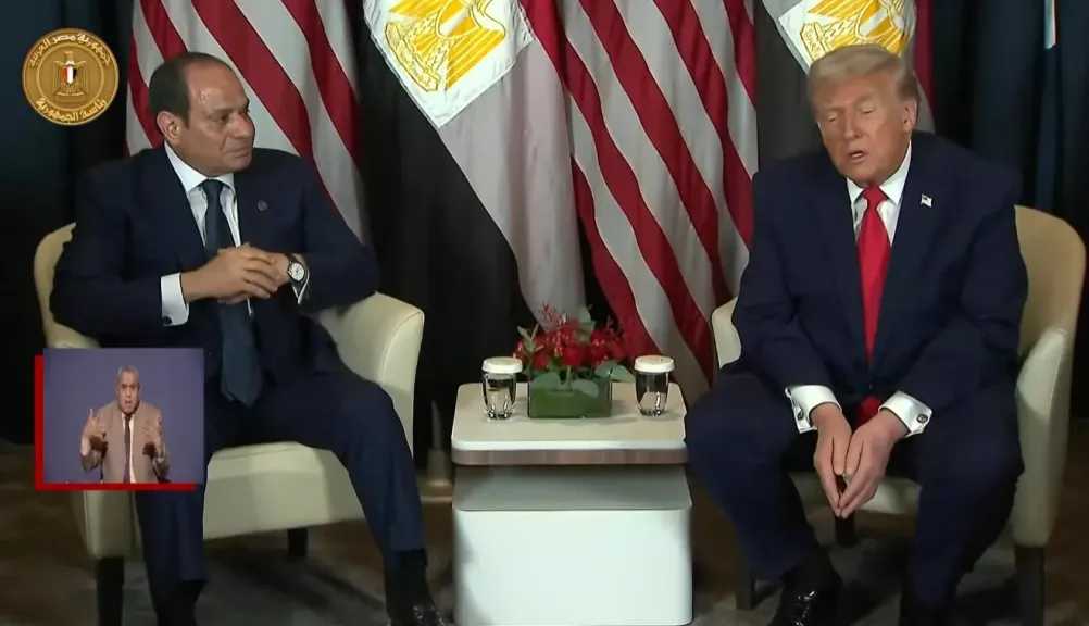 السيسي: أطالب دونالد ترامب بالاستمرار في رعاية ملف غزة
