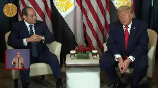 السيسي: أطالب دونالد ترامب بالاستمرار في رعاية ملف غزة