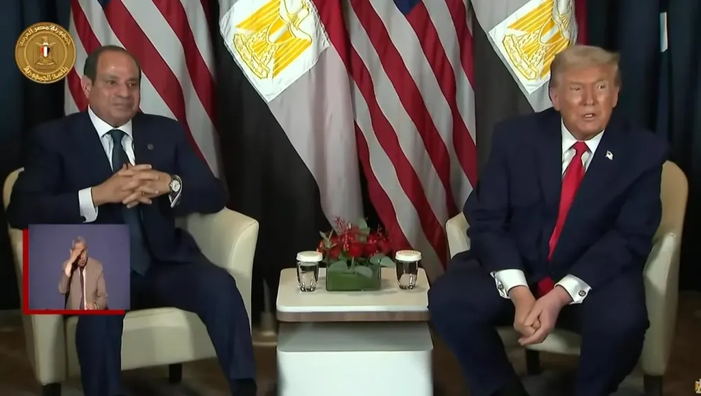 الرئيس عبد الفتاح السيسي ونظيره الأمريكي دونالد ترامب