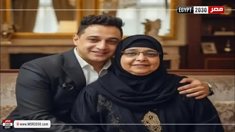 رضا البحراوي ووالدته