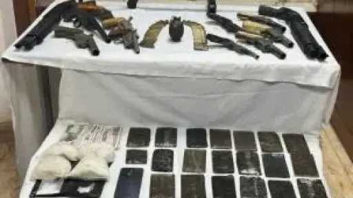 ضبط بنادق آلية وخرطوش وكميات مخدرات في حملة مكبرة بالجيزة