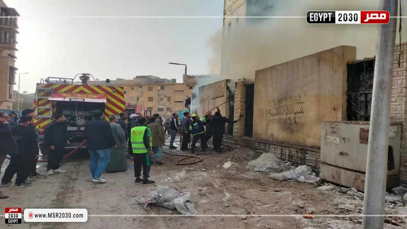 السيطرة على الحريق الذى نشب داخل غرفة محولات الكهرباء