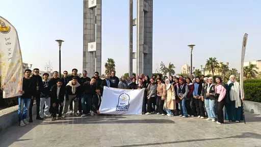 طلاب جامعة العاصمة يزورون معرض القاهرة الدولي للكتاب