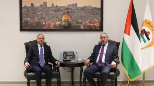 سفير مصر في رام الله يلتقي نائب الرئيس الفلسطيني