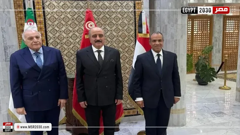 وزراء خارجية مصر وتونس والجزائر