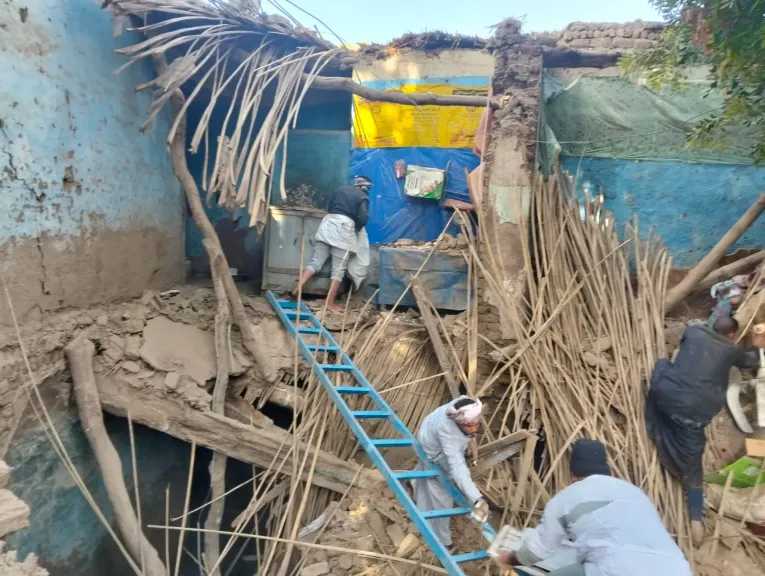 انهيار منزل بقرية جزيرة الكروم جنوب الأقصر دون خسائر بشرية
