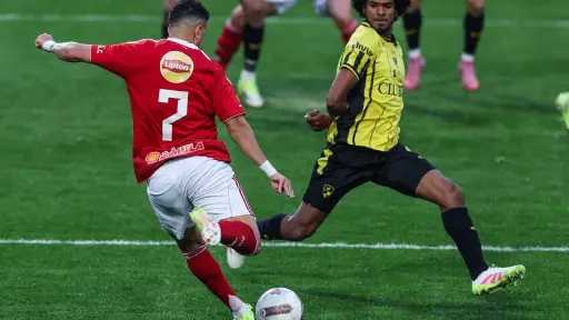 الأهلي يتقدم بثنائية على وادي دجلة في الشوط الأول بموقعة دوري نايل