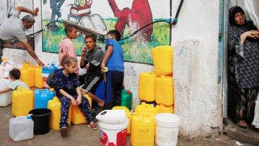 بلدية غزة تحذر من أزمة عطش حادة نتيجة كسر خط مياه رئيسي شرق المدينة