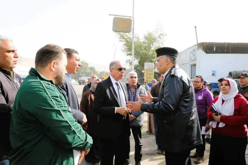 محافظ المنيا يتابع تطوير المدخل الشرقي وتوسعة ميدان القرداحي وفق رؤية حضارية شاملة