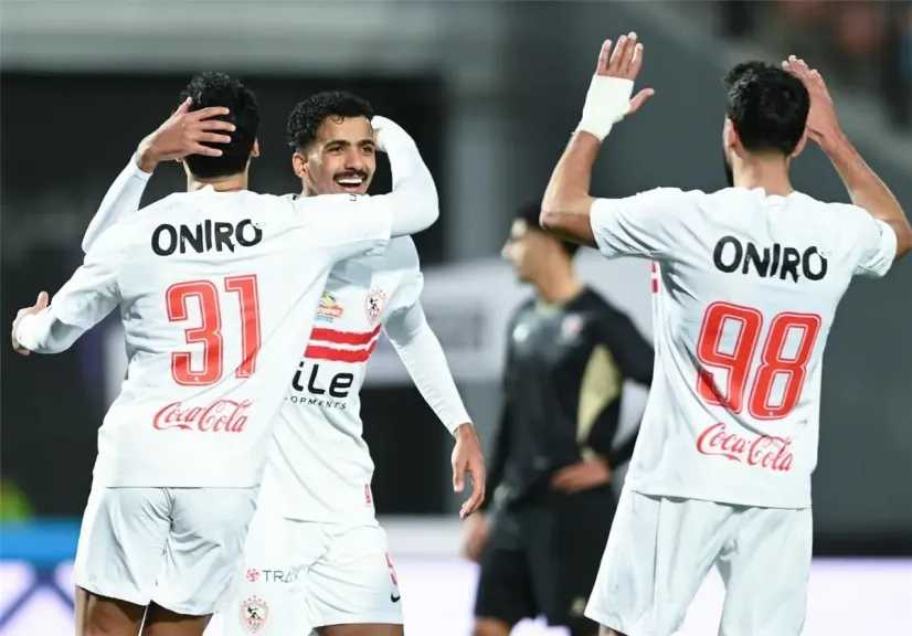 الزمالك يهزم بتروجت بهدفين نظيفين  في الدوري المصري